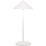 Zafferano - lampe de table led rechargeable pina l desk blanche, 6w, ip65, variateur tactile, tte magntique, ...