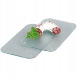 Zeller ensemble 2 planches � d�couper en verre transparent