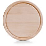 Planche  dcouper ronde en bois de htre,  25 cm