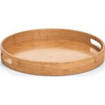 Zeller plateau de service rond en bambou naturel 38 cm
