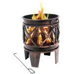 Zelsius - bbq - toro panier à feu 'plum' ø 42 x 52, 5 cm bol à feu, cheminée Zelsius - bbq - toro panier à feu 'plum' ø 42 x 52, 5 cm bol à feu, cheminée