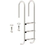 Zelsius - echelle de piscine à 3 marches en acier inoxydable v2a 50 x 26, 5 x 132 cm - argent avec protection ... Zelsius - echelle de piscine à 3 marches en acier inoxydable v2a 50 x 26, 5 x 132 cm - argent avec protection ...