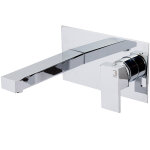 Zen 5345600 robinet mitigeur lavabo mural � encastrer (laiton), finition chrome. - galindo