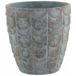 Zen et ethnique - cache - pot de fleur reliefs cailles