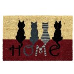 Zen et ethnique - paillasson cats home 60 cm