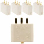 Lot de 5 fiches dcl 2p + t pour boite applique & point de centre pour conducteur de 0, 5  1mm