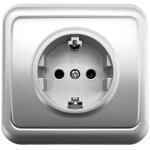 Zenitech - prise encastrable schuko 10 / 16a - blanc Zenitech - prise encastrable schuko 10 / 16a - blanc