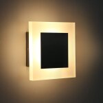 Lampe murale led intrieure applique murale - clairage mural couloir chambre moderne carr 3000k blanc ...