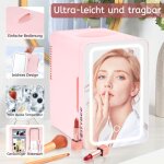 Zmh - mini frigo 6l - rfrigrateurs petit 12v 230v fonctionne silencieusement avec miroir&led - clairage ...