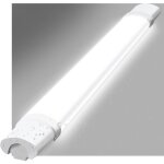 Plafonnier led �tanche 90 cm zmh tube led 24 w 3 000 lm - lampe de cave ip65 �tanche 5 000 k - lampe ...