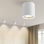Spot de construction blanc spot de construction rond: spots de plafond gu10 spots de plafond lampe de ...