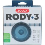 1 roue d'exercice silencieuse pour cage rody3 . couleur bleu. taille � 14 cm x 5 cm . pour rongeur. zolux ...