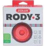 1 roue d'exercice silencieuse pour cage rody3 . couleur rouge. taille  14 cm x 5 cm . pour rongeur. ...