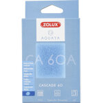 Filtre pour pompe cascade 60, filtre ca 60 a mousse bleue medium x2. pour aquarium. zolux