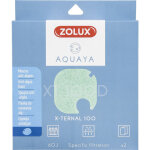 Filtre pour pompe x - ternal 100, filtre xt 100 d mousse anti algues x 2. pour aquarium. zolux