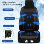 Zoternen - 12v �t� refroidissement si�ge de voiture coussin ventilation ventilateur coussin v�hicule ...