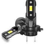 Zoternen - 2pcs h7 led phares combo luminateur de fog 40w 6500k 4000lm lumires de travail blanch