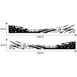 Autocollants pour camion, voiture, rayures de course, vagues, graphiques, autocollants en vinyle pour ... Autocollants pour camion, voiture, rayures de course, vagues, graphiques, autocollants en vinyle pour ...