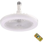 Zoternen lampe ventilateur plafond, luminaire ventilateur plafonnier, e27 lustre ventilateur de plafond, ...