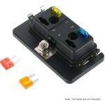 Zoternen support de mini - bo�tier � lames 4 voies apm atm 5 a 10 a 25 a pour voiture, bateau, tricycle ...