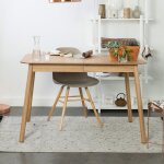 Zuiver - table à manger 120 / 162x80x76 cm décor frêne naturel - glimps Zuiver - table à manger 120 / 162x80x76 cm décor frêne naturel - glimps