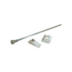 Zurfluh - feller sortie de caisson invisible 45� sortie 6p7 lg 350mm blanc ral9010