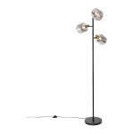 Zuzanna - led dimmable lampadaire variateur inclus - 3 lumière - h 160 cm - noir et or - design - éclairage ... Zuzanna - led dimmable lampadaire variateur inclus - 3 lumière - h 160 cm - noir et or - design - éclairage ...
