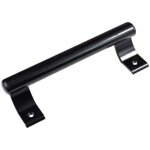 Zvd - 1 pcs 200mm alliage d'aluminium poign�e de porte(noir)coulissante balcon poign�e de porte en verre ...