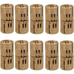 Zvd - 10 pcs charni�res cylindriques en laiton, cach� charni�re invisible tonneau pour diy porte en bois ...