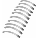 Zvd - lot de 10 poignee de meuble cuisine - chrom�es - poign�es de porte nickel bross� poignee de cuisine ...