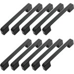 Zvd - 10pcs poign�e meuble entraxe 96mm - poign�e porte cuisine noire poignee barre meuble poignee de ...