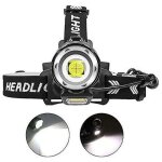 12000 lumens lampe frontale led rechargeable, xhp90 lampes frontales puissante torche frontale haute ...