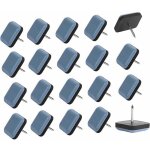 Zvd 25 pi�ces patins de meubles en t�flon 25mm auto - adh�sif patin glisseur avec clous pour meuble patins ...