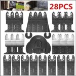 Zvd - 28 accessoires d'outils oscillants multifonctions lame de scie univers pour parkside dewalt ryobi ...