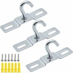 Zvd - 3 pcs plafond crochet base plaque lustre crochet vis montage heavy duty fer plaqué zinc pendentif ... Zvd - 3 pcs plafond crochet base plaque lustre crochet vis montage heavy duty fer plaqué zinc pendentif ...