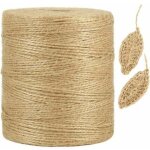 Zvd - 300m corde de chanvre naturel, 1mm fine corde brune pour l'artisanat, crochet, emballage cadeau, ...