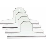 Zvd - 4 pices (14, 5 cm) pinces extra larges, pinces  papier en acier inoxydable argent pour planche ...