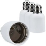 Zvd - 4x adaptateur de douille - convertisseur de douilles e27 vers e40 - adaptateur de support de lampe ...