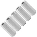 Zvd - 5 pcs m12 crou de tige longue hexagonale manchon crou entretoises filetes fixations vis zinc ...