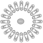 Zvd - 50 pices trou de serrure en mtal attache invisible cintres de trou serrure metal peinture attaches ...