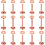 Zvd - lot de 50 rivets et fraises en cuivre de 10 × 3, 3 × 19 mm pour ceintures, portefeuilles, colliers, ... Zvd - lot de 50 rivets et fraises en cuivre de 10 × 3, 3 × 19 mm pour ceintures, portefeuilles, colliers, ...