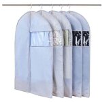 Zvd - 5pcs housse vetements  suspendre fentre transparente visible housse vetement transport voyage ...