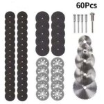 Zvd - 60 pcs mini disque diamant  trononner mini lame de scie circulaire hss mini disque de coupe pour ...