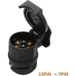 Zvd - adaptateur prise remorque 13 � 7 broches, connecteur �lectrique pour remorque, tracteur et caravane ...