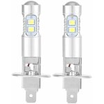 Zvd - ampoules de phares, 2x h1 6000k ultra white 100w kit d'ampoules de phares  led pour feux de croisement ...