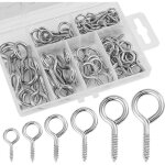 Zvd - argent) lot de 100 ?illets de vis, petits ?illets, boulons  ?illets, crochets  anneau en mtal ...