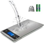 Zvd balance de cuisine electronique, balance alimentaire numrique de prcision 1g en acier inoxydable, ...