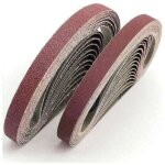 Zvd - bande abrasive 13x457 mm. 5 sortes de gravier mixte (6?40 / 80 / 120 / 180 / 320). ensemble de ... Zvd - bande abrasive 13x457 mm. 5 sortes de gravier mixte (6?40 / 80 / 120 / 180 / 320). ensemble de ...