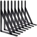 Zvd - br - vie equerre etagere murale, 8 pcs supports triangulaires de 90 degrs en acier, querres tagres ...