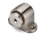 Zvd - bute de porte magntique monte au sol en mtal bross